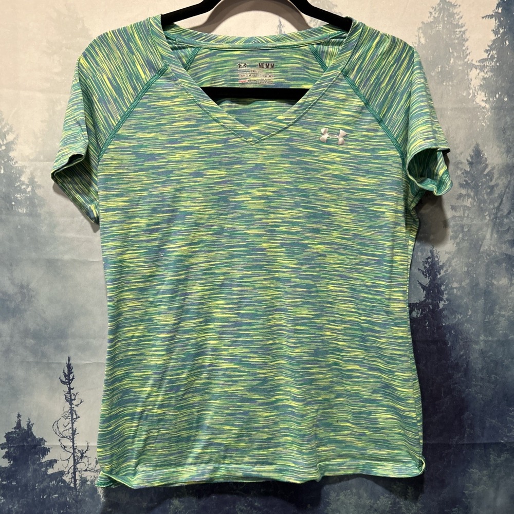 Under Armour Women's‎ Fitted V-Neck HeatGear Multi Athletic Top Size Medium
